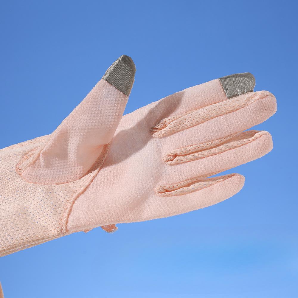 Sun Protection Gloves for Women UV Proof Summer Riding Electric Bike Ice Sleeves Integrated Hand Sleeves Loose Car Ice Silk Sleeves Sleeves