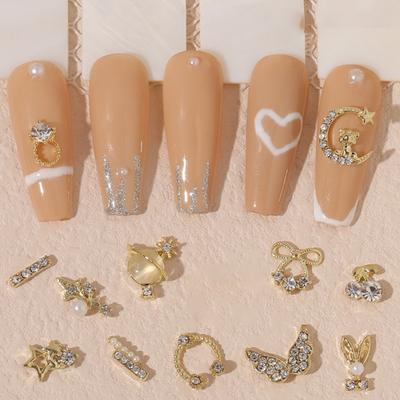 Exquisite Nail Faux Diamond Charm Shining Non-fading Decorative