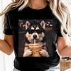 Husky Iced Coffee T-Shirt für Kinder, Lustiges Hundeeltern-T-Shirt