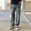 American Cleanfit Jeans Men's Floor Pants Trendy Brand Straight Versatile Trousers Retro High Street Loose Wide-leg Trousers