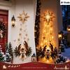 Light Up Angel Wall Lamp, Luminous Wing Resin Wall Decor, Christmas Star Scene Ornament, Festive Atmosphere Home Decoration Gift