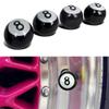 Dustproof "Pool 8 Ball" Wheel Rims Tyre Stem Air Caps Dust Cover Valve Stem Caps Wheel Caps