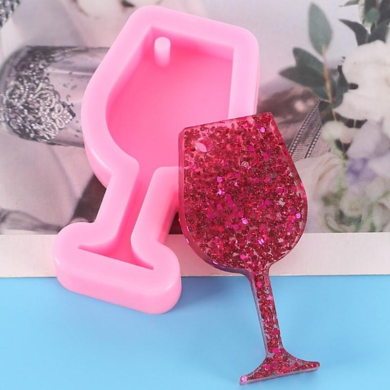 

Love Heart Wine Glass силиконовые литые эпоксидные формы для DIY смоляной подвески брелок ювелирные инструменты форма УФ эпоксидная смола ручная работа ремесло