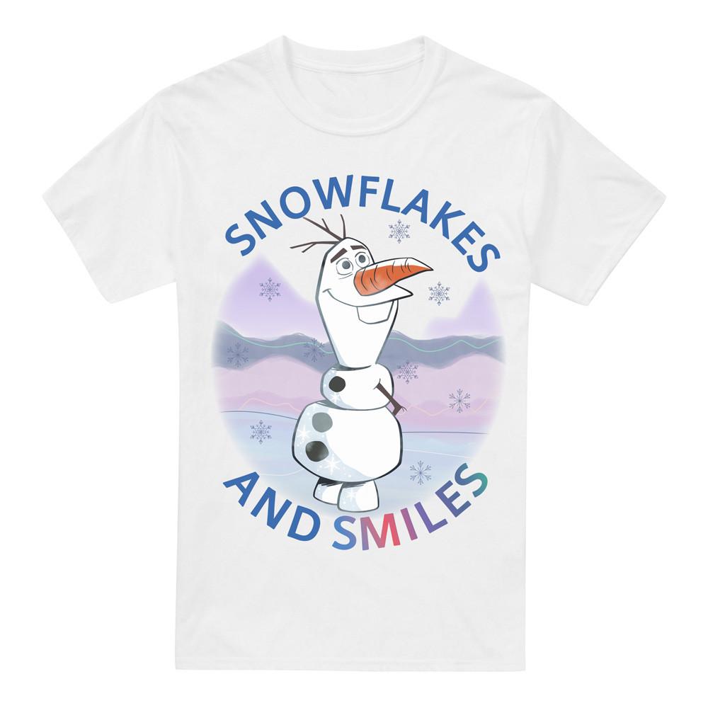 Frozen Snowflakes And Smiles With Olaf Mens T-Shirt S-2XL XL