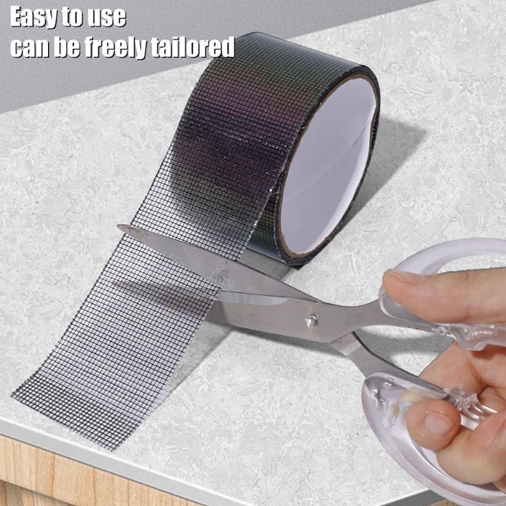 1Roll Self-adhesive Hole Patch Stickers Anti-mosquito Mesh Net Repair Tapes