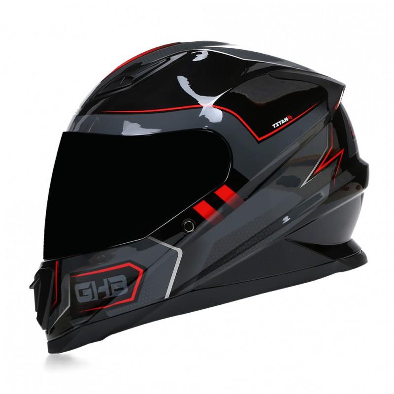 

BLD Bailide Full Helmet Can Be Fitted With Bluetooth Motorcycle Riding Waterproof Sunshade Lens All Seasons XL(61-62)