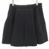 Made In Italy Wool Pleated Mini Skirt 38 Black Women Used