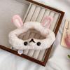 Cartoon Rabbit Ear Shark Clip Double Side Plush Bear Hair Clip Plush Cloud Hair Claw  Wash Face