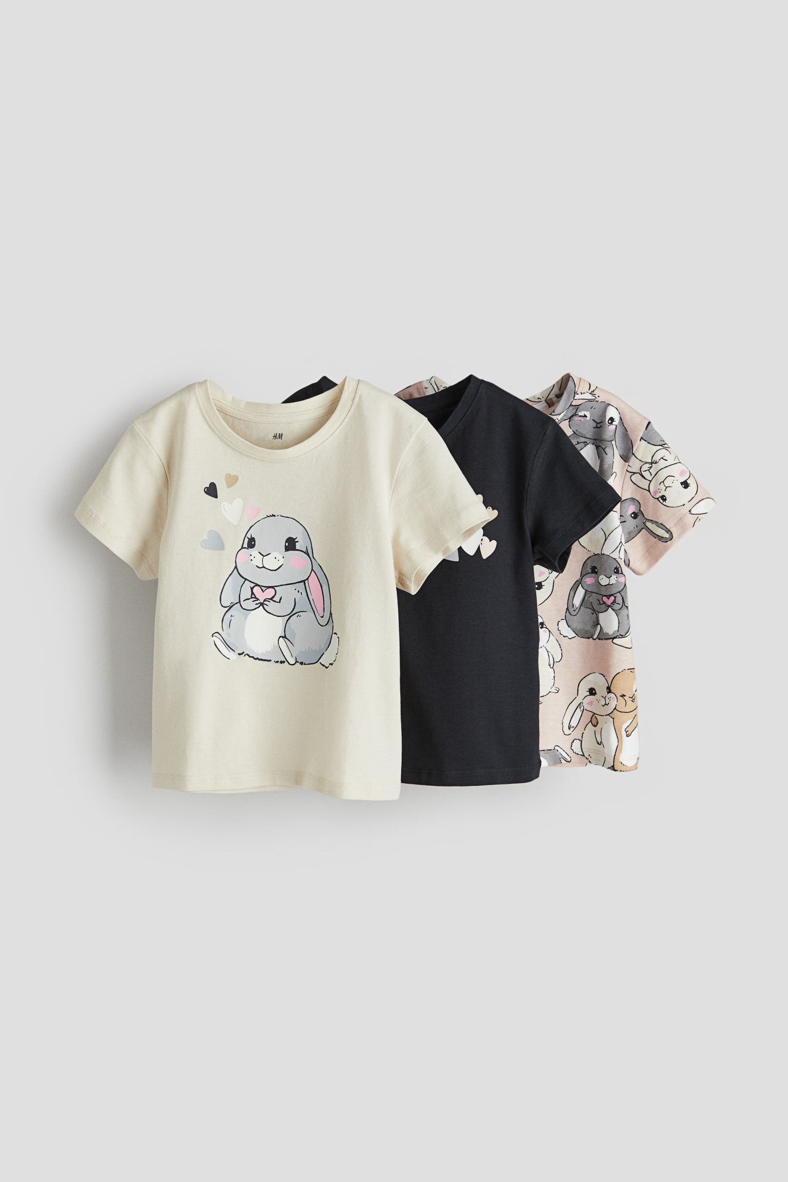 

Комплект из трех топов из хлопкового джерси