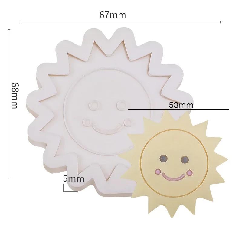 Cloud Star Moon Rainbow Silicone Fondant Mold Hot Air Balloon Chocolate Gumpaste Cake Molds 3D Cloud Mould Cake Decorating Tools