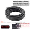 Car Fuel Hose Oil Gas Cooler Hose 10FT PTFE E85 Fuel Line AN4 AN6 NA8 AN10 Line Pipe Tube