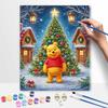 Disney Winnie the Pooh Christmas Oil Painting Hand Painting Coloring Painting Handmade Diy Home Decoration Gift