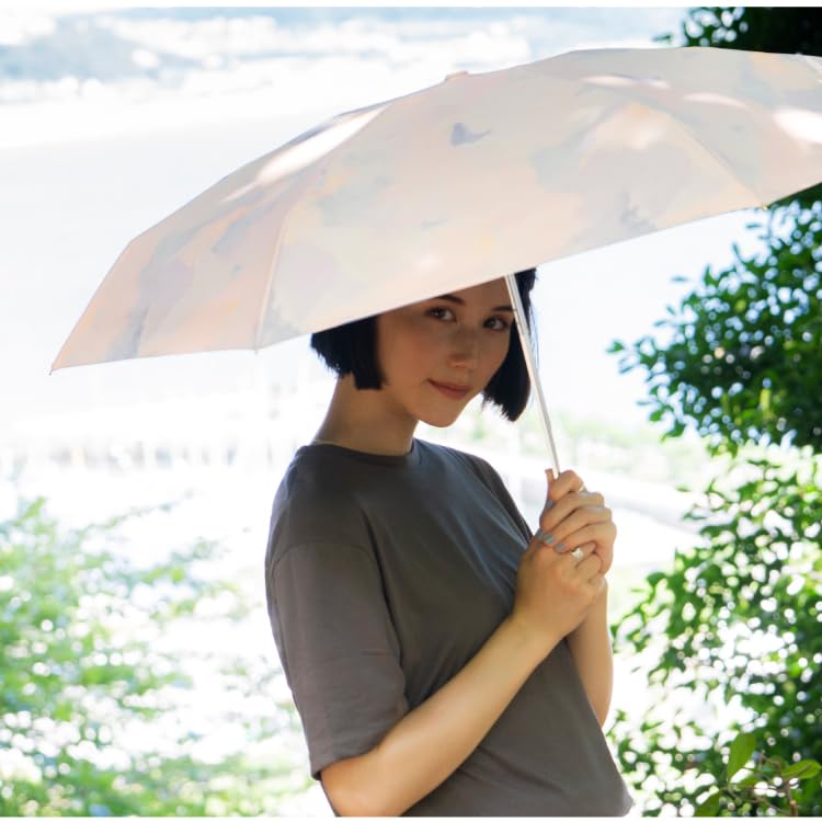 Mini Sun Blackout Pastel Light UV UPF Heat Suitable for Rain or Folding Umbrella for and Stylish and Cute for Product [2025] Wpc. Umbrella, Paint,
