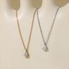 Stainless Steel Best-selling Waterdrop Pendant Necklace Simple Elegant Exquisite and Highly Sophisticated Accessory