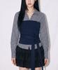 THE GREEN LAB Wrap-Up Check Shirt [Navy]