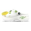 Crocs Classic Platform Clog BNK Sour Lemon Dream Star Summer French Line Girly Sweet Cool Hole Shoes Women's Green & White