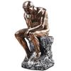 European Style Thinker Sitting Resin Sculpture Kawaii Thinker Doll Toy  Office