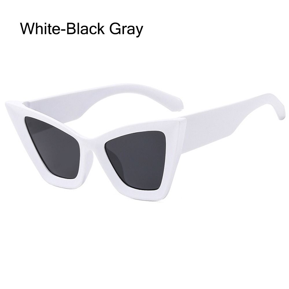 Fashion Oversized Cat Eye Sunglasses UV400 Beach Travel Punk Sun Glasses Black Shades for Women & Men