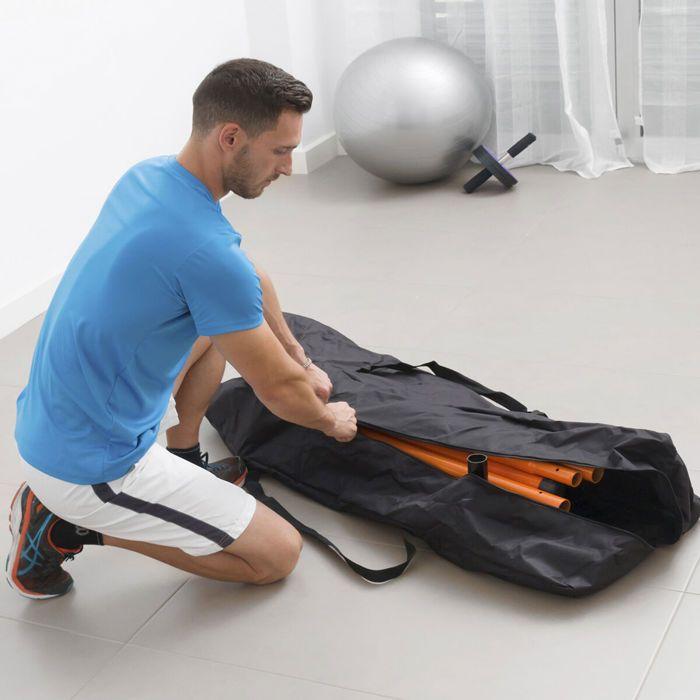Pack Gym Multi-positions - INNOVAGOODS - BANC DE MUSCULATION - Multiposition - Barre réglable 114-191 cm - Set 5 bandes résistance