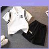 Trendy Summer Outfit Set For Boys Stylish Polo Shirt And Shorts Comfortable Design