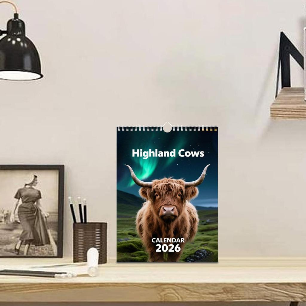 2026 Cattle Wall Calendar 12 Month Large Poster For Farm & Country Life Lovers Farmers Ranchers, Cattle Show Adults Unique Gife