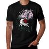 Amaterasu Okami With Cherry Blossoms Tshirt Work Utility Casual Tee Shirt