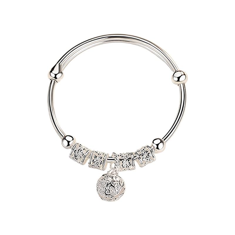 Регулируемый браслет-слайдер для женщин, придворные стили, модные дизайны, посеребренная медь, удобная посадка 1