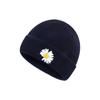 Novo Chapéu de Lã Tricotado Estilo Coreano de Inverno para Mulheres Chapéu de Proprietário Quente Baotou Chapéu para Frio Pequena Margarida Chapéu Pele de Melão Masculino Tendência