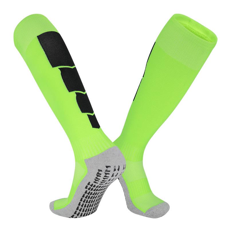 Men's Non-Slip Long Tube Football Socks - Professional Sports Socks with Towel Bottom for Training and Competition