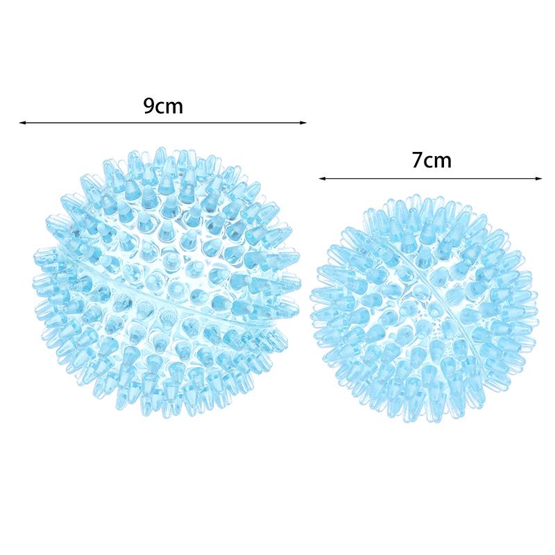 Spiky Ball Hollow Soft Transparent Strength Recovery Exercise Stress Relief Massage Ball For Hand Wrist Spiky Hand Training Ball