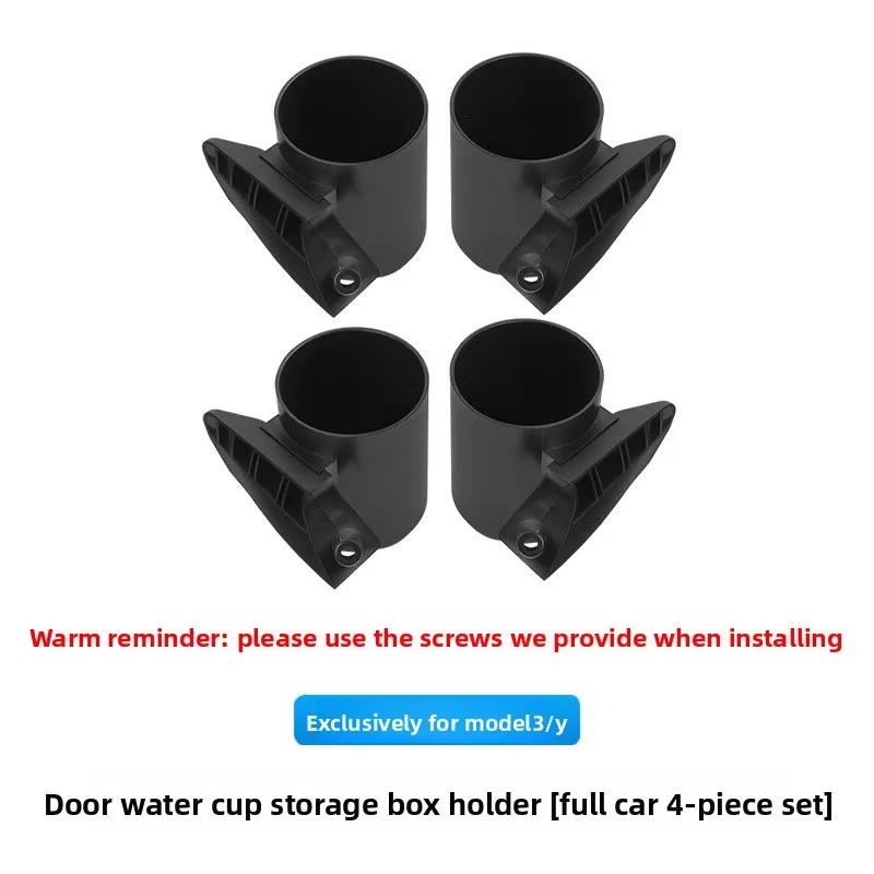 Car Sticker For Tesla Model 3 Y Juniper Highland Door Cup Holder Door Storage Car Accessories Tools Cup Holder Car Modification