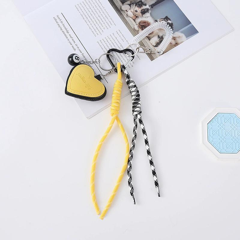 

Yogodlns Mini Backpack Hanging Faux Leather Heart Shape Handbag Pendant Bag Pendant Bags Accessories one size
