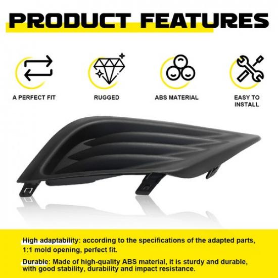 For 2016 2018 2017 Nissan Front Altima Fog Cover Light Passenger RH Right Side