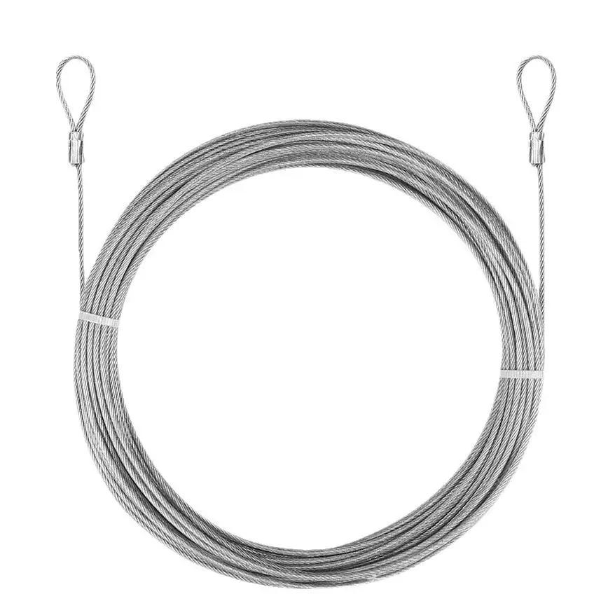 

5/1x Stainless Steel Wire Ropes Rustproof Outdoor Fishing Lifting Cable Hanging Clothesline Multi-purpose Heavy Duty Fixing Rope 1.5mm x 1m&1 Roll