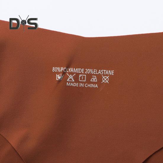 Women Underwear Low-Waisted Ice Silk Seamless Cool Feeling Cotton Crotch Underpants Solid Color Daily Briefs for Home Sleep