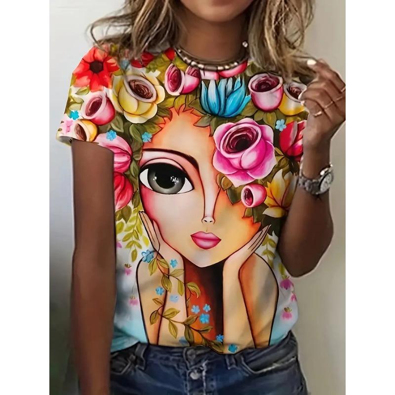 

Модная повседневная универсальная футболка с короткими рукавами и круглым вырезом с принтом клевера Paul s Day 5XL