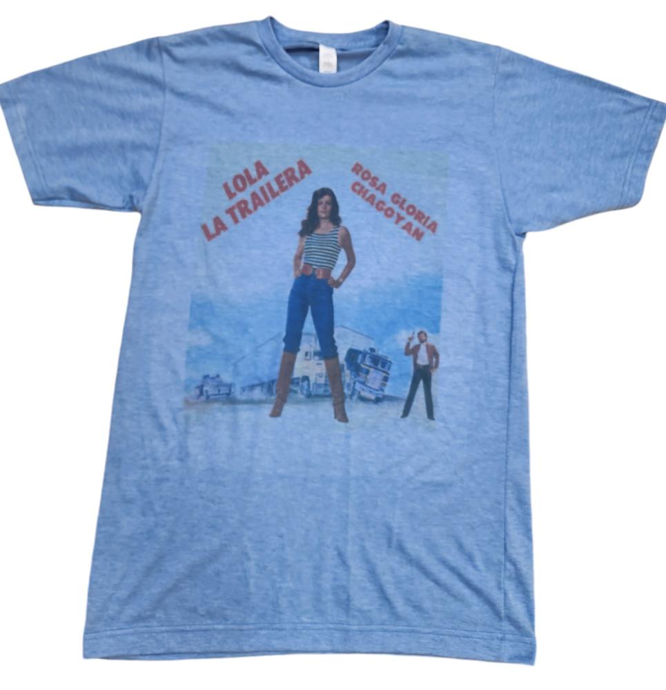 Lola la trailera tshirt color Vintage blue Men039s Unisex T-Shirt XXXXL