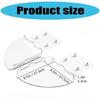 2 Pack Clear Corner Shelves for Shower Waterproof Bathroom Storage with Easy Installation Bathroom Floating Shelf