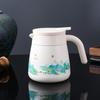 New Chinese Style 316 Stainless Steel Teapot: Landscape Design, Large Capacity Thermos Flask with Tea-Water Separation, Ideal for Home or Office.