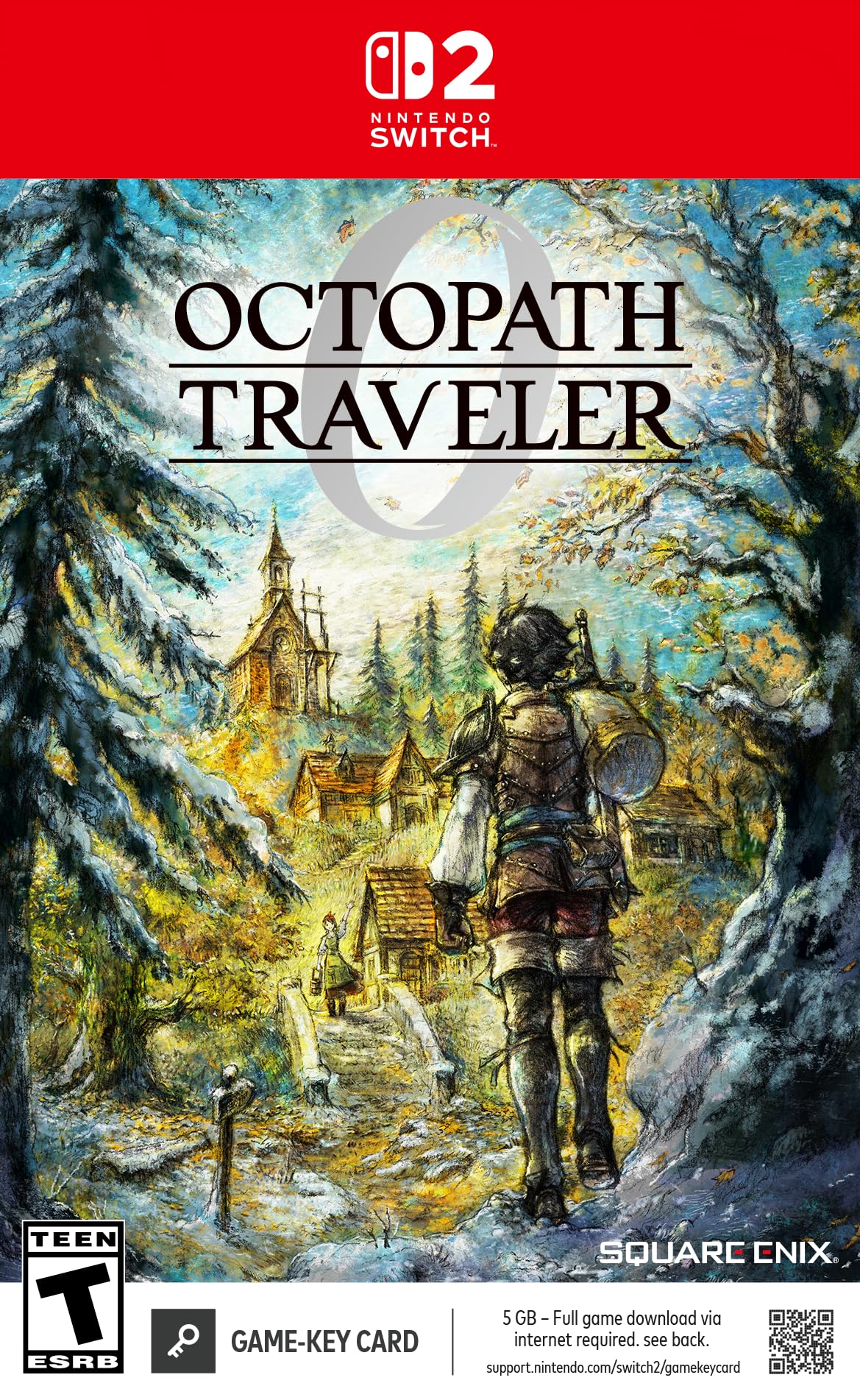 Octopath Traveler 0 Север Switch 2 (Импорт Америки) – красный