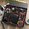 Men's 4-Piece Business Gift Set: Watch, Wallet, Belt & Sunglasses