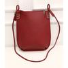 Vintage Style Womens Pu Leather Handbag Small Bucket Crossbody Bag For Fashionable Women