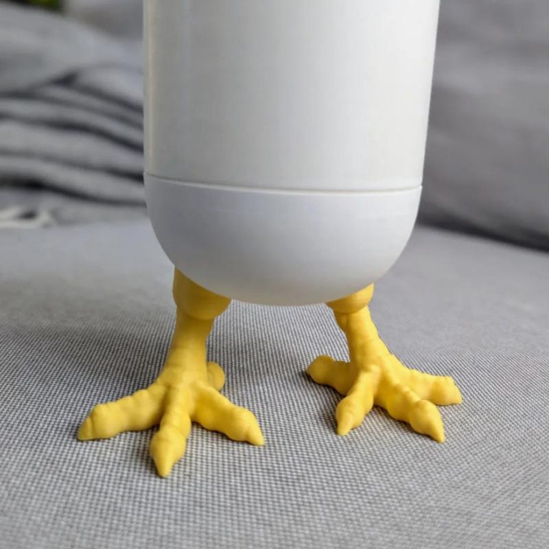 Chicken Claw Porcelains Holder 3D Printed White Chick Feet Figurine Statue Sculpture Office Bookshelf Desktop Decoration White
