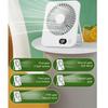 Digital Display Foldable Desk Fan