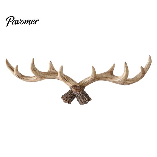 Farmhouse Wall Hook Vintage Deer Antler Hook, Rustic Mounted Heavy Retro Coat Duty Decorative Hanger for Coats Keys Bags Hats Towels Entryway