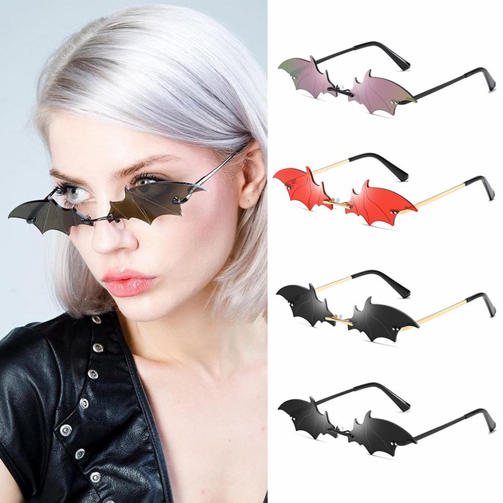 Women Fashion Rimless Sunglasses Diamond Shape True Film Sun Glasses Personality Ladies Uv400 Trending Narrow Eyewear Streetwear