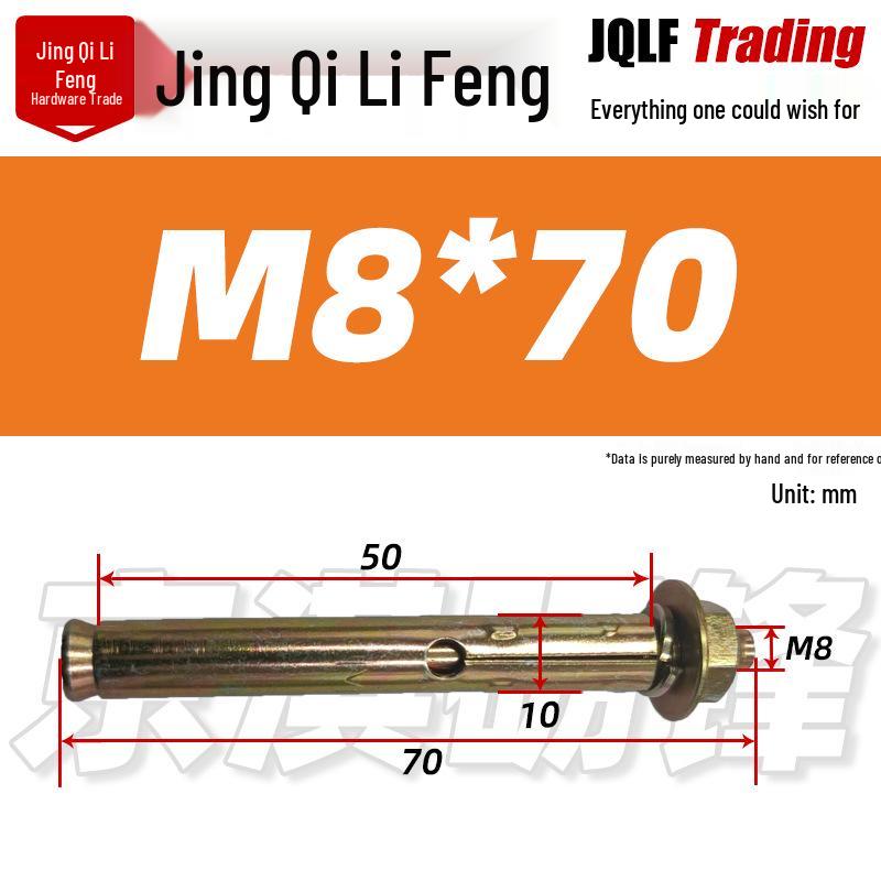 Small Head Carbon Steel Expansion Bolt - Zinc Plated Seamless Round Hole Pipe Mini