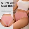 Women‘s Cotton Fabric Panties Sexy Lace Trim High Waist Underwear Solid Color Breathable Bikini Briefs Female Sexy Lingerie New