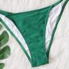 Seksowny wycięty diamentowy łańcuszek Zestaw Bikini Stroje kąpielowe Damskie sznurowany trójkątny halter stringi mikro bikini plażowy spice girl strój kąpielowy