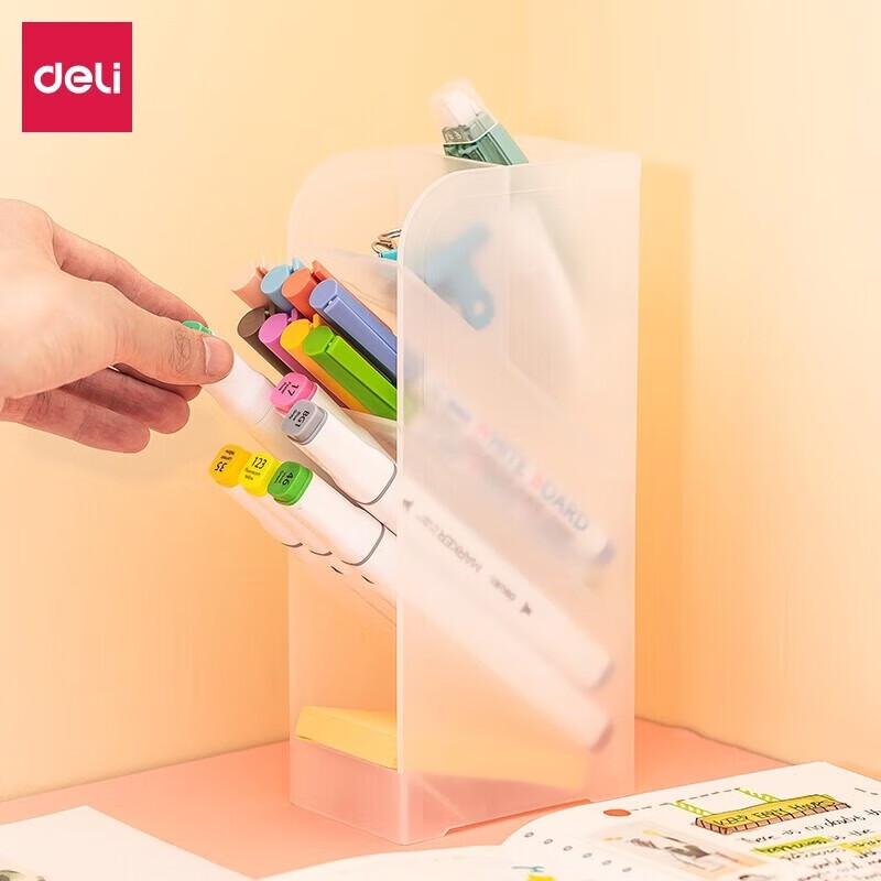 Deli 8932 Slanted 5-Compartment Pen Holder чистый